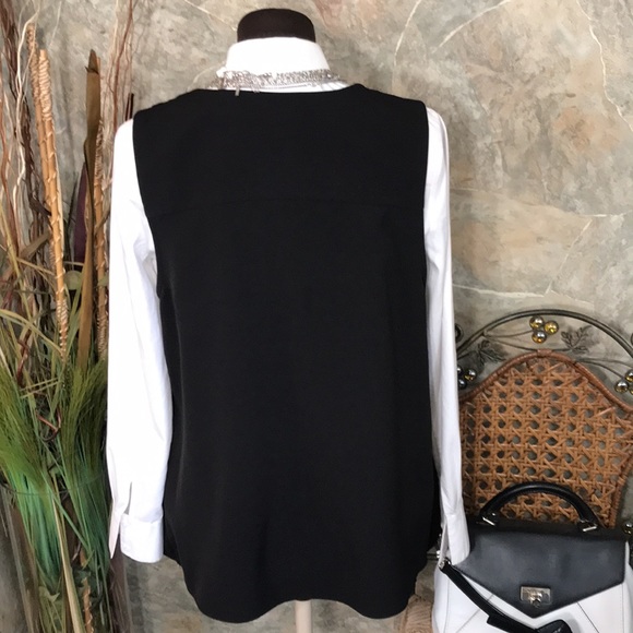 Simply Emma. 🌹 Stunning Deep rich black double layered long vest. - Picture 7 of 11